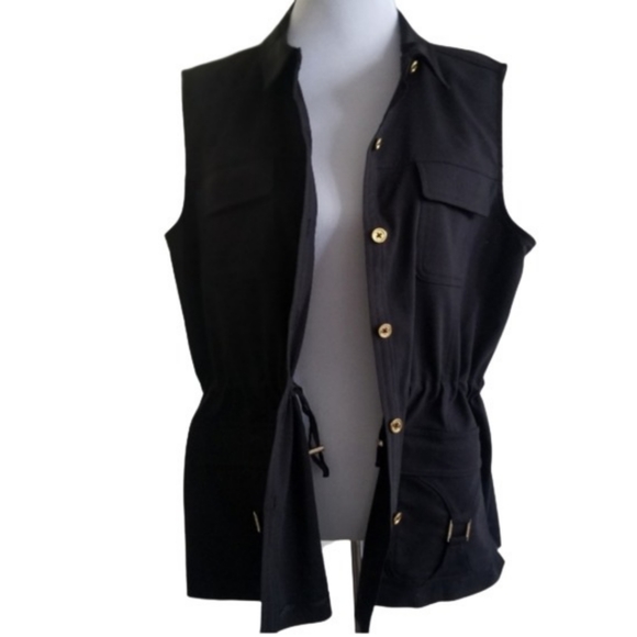 🆕️⬇️Calvin Klein Black Utility Drawstring Vest - Picture 6 of 16